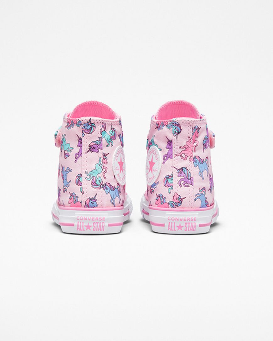 Dívčí Boty Vysoké Converse Chuck Taylor All Star Easy-On Unicorns Růžové Blankyt | CZ RZXJ30